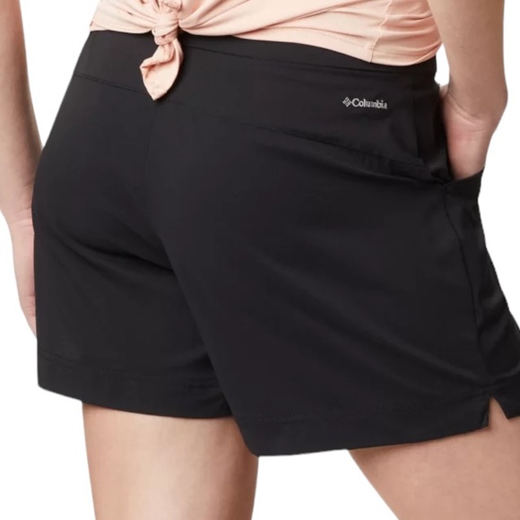 Columbia Women’s Any Time Casual Black Rain Stain Free Outdoor Shorts Size Small - Picture 2 of 12